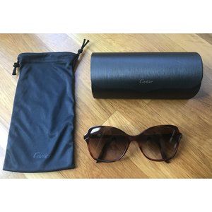 Cartier Sunglasses - Round Gradient Lens – Tortoise Frame